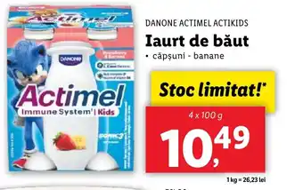 Lidl DANONE Actimel Actikids Iaurt de băut Ofertă