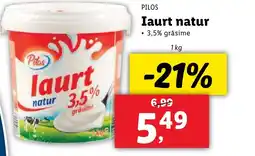 Lidl PILOS Iaurt natur Ofertă