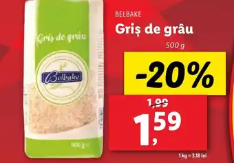 Lidl BELBAKE Griş de grâu Ofertă