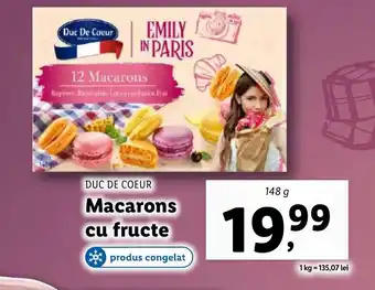 Lidl DUC DE COEUR Macarons cu fructe Ofertă