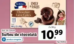 Lidl DUC DE COEUR Sufleu de ciocolată Ofertă