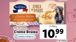 Lidl DUC DE COEUR Crème Brûlée Ofertă