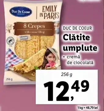 Lidl DUC DE COEUR Clătite umplute Ofertă