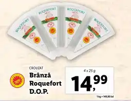 Lidl CROUZAT Brânză Roquefort D.O.P. Ofertă