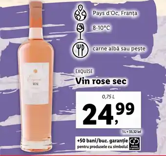 Lidl EXQUISE Vin rose sec Ofertă