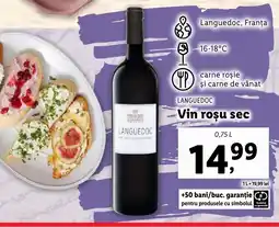 Lidl LANGUEDOC Vin rosu sec Ofertă