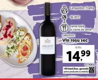 Lidl LANGUEDOC Vin rosu sec Ofertă