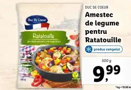 Lidl DUC DE COEUR Amestec de legume pentru Ratatouille Ofertă