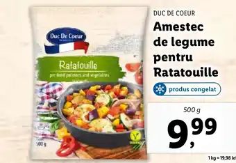 Lidl DUC DE COEUR Amestec de legume pentru Ratatouille Ofertă