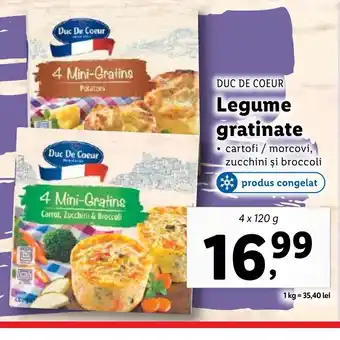 Lidl DUC DE COEUR Legume gratinate Ofertă