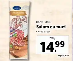 Lidl FRENCH STYLE Salam cu nuci Ofertă