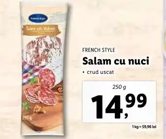 Lidl FRENCH STYLE Salam cu nuci Ofertă