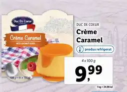 Lidl DUC DE COEUR Crème Caramel Ofertă