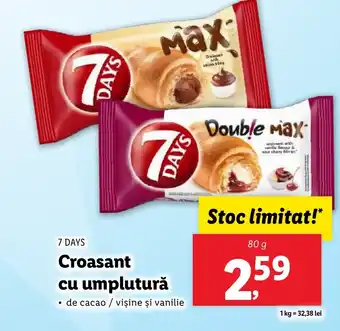 Lidl 7 DAYS Croasant cu umplutură Ofertă