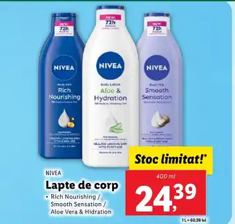 Lidl NIVEA Lapte de corp Ofertă