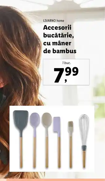 Lidl LIVARNO HOME Accesorii bucătărie, cu mâner de bambus Ofertă