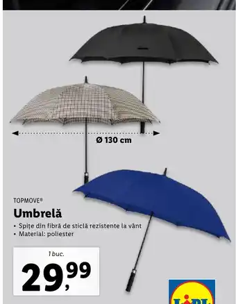 Lidl TOPMOVE® Umbrelǎ Ofertă