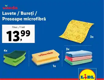 Lidl VILEDA Lavete / Bureți / Prosoape microfibră Ofertă