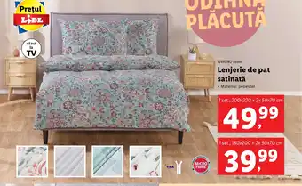 Lidl LIVARNO HOME Lenjerie de pat satinatǎ Ofertă