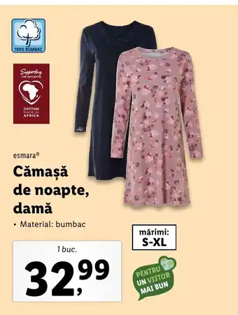 Lidl ESMARA Cămașă de noapte, damǎ Ofertă