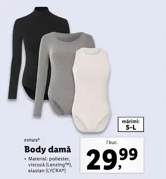 Lidl ESMARAⓇ Body damă Ofertă