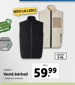 Lidl LIVERGYⓇ Vestă bărbați Ofertă