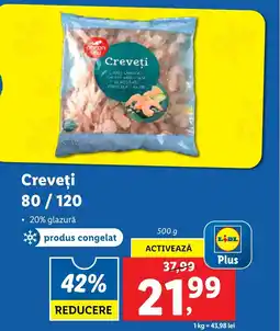 Lidl Creveţi 80/120 Ofertă