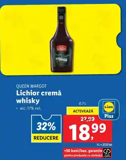 Lidl QUEEN MARGOT Lichior cremă whisky Ofertă