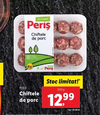 Lidl PERIȘ Chiftele de porc Ofertă