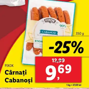 Lidl PIKOK Cârnaţi Cabanoşi Ofertă