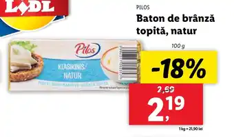 Lidl PILOS Baton de brânză topită, natur Ofertă