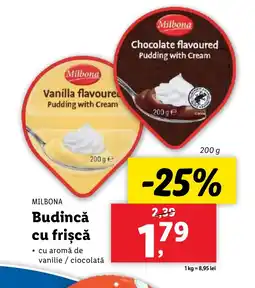 Lidl MILBONA Budincă cu frişcă Ofertă