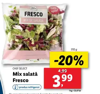 Lidl CHEF SELECT Mix salată Fresco Ofertă