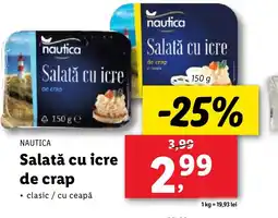 Lidl NAUTICA Salată cu icre de crap Ofertă