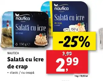 Lidl NAUTICA Salată cu icre de crap Ofertă