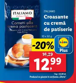 Lidl ITALIAMO Croasante cu cremă de patiserie Ofertă