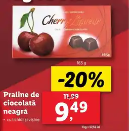 Lidl Praline de ciocolată neagră Ofertă