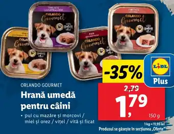 Lidl ORLANDO Gourmet Hrană umedă pentru câini Ofertă