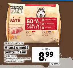 Lidl ORLANDO Pure Taste Hrană umedă pentru câini Ofertă