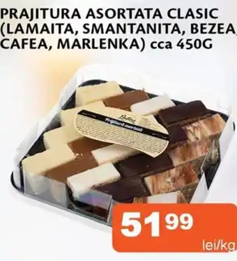 Unicarm Prajitura asortata clasic (lamaita, smantanita, bezea, cafea, marlenka) Ofertă