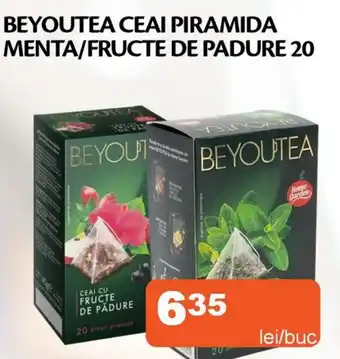 Unicarm BEYOUTEA Ceai piramida menta/fructe de padure 20 Ofertă