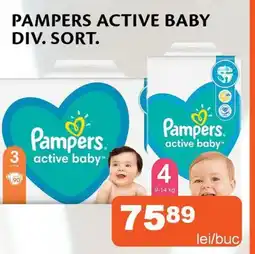 Unicarm Pampers active baby div. sort. Ofertă