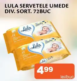 Unicarm Lula servetele umede div. sort. Ofertă