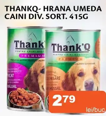 Unicarm Thankq-hrana umeda caini div. sort. Ofertă