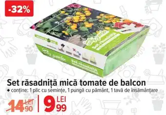 Carrefour Set răsadniţă mică tomate de balcon Ofertă