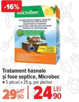 Carrefour Tratament hasnale şi fose septice, Microbec Ofertă