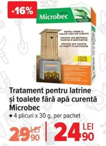 Carrefour Tratament pentru latrine şi toalete fără apă curentă Microbec Ofertă