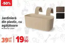 Carrefour Jardinieră din plastic, cu agăţătoare Ofertă