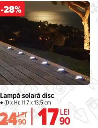 Carrefour Lampă solară disc Ofertă