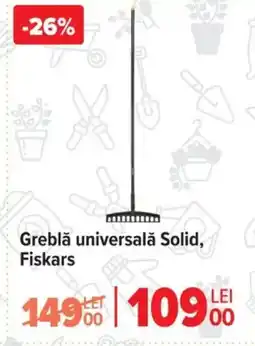 Carrefour Greblǎ universală Solid, Fiskars Ofertă